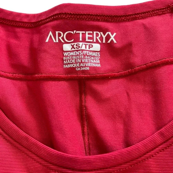 Arc’teryx Red Motus Crew SS Athletic T-shirt XS - Picture 3 of 3